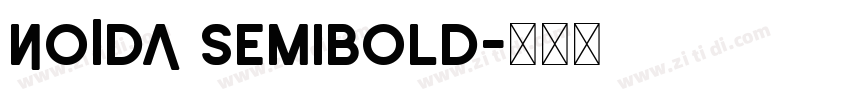 NOIDA SemiBold字体转换
